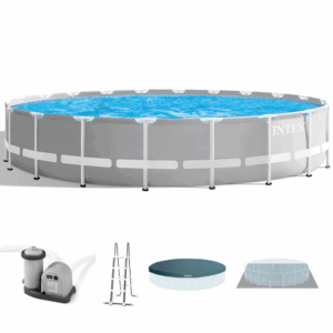 INTEX Prism Frame Aufstellpool Set Rund 610 cm, 132 cm 26756GN