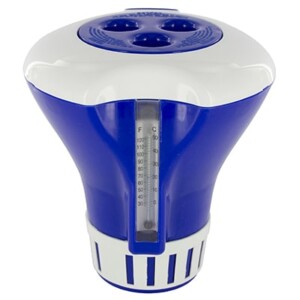 Dosierschwimmer mit Thermometer+ Kombi-Multifunktionstablette mit 4 Funktionen für die Schwimmbadwasserpflege 5kg