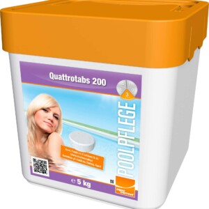 Quattrotabs 200g Schwimmbadwasserpflege 5kg