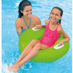 Intex Schwimmring High Gloss mit Haltegriffen 59258NP Grün