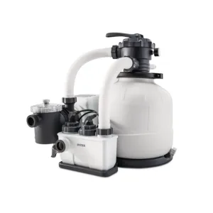 intex krystal clear qx2100 sandfilteranlage mit salzwassersystem – 6 m³/h (26676)
